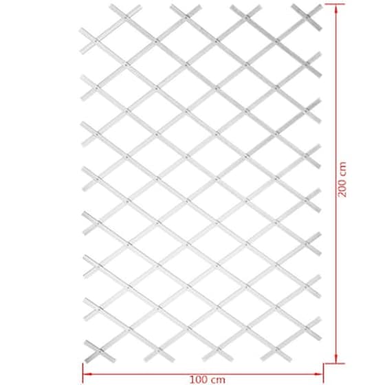 Nature Καφασωτό Κήπου Λευκό 100 X 200 Εκ. Από Pvc 6040703 image 3