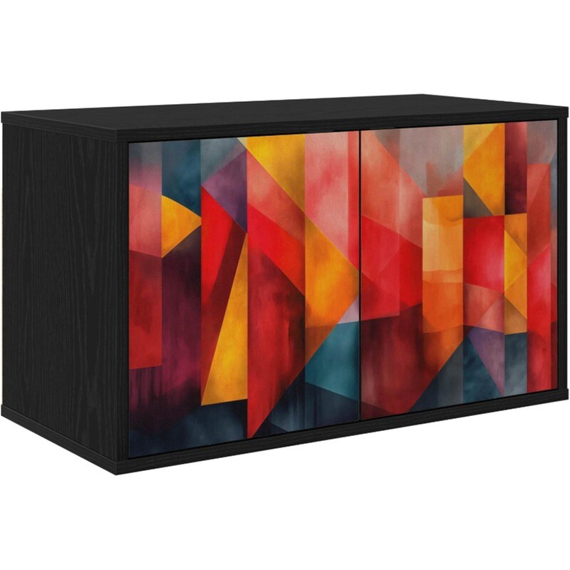 Έπιπλο Τηλεόρασης VidaXL HEESCH Επιτοίχιο 69 x 33 x 40 cm - Μαύρη Δρυς