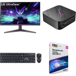 Bundle Desktop Blackview MP100 (Ryzen 7-5825U/32GB/1TB SSD/Radeon Graphics/ Windows 11 Pro) + LG Gaming Monitor 27'' 27GS50F FHD VA 180Hz 1ms + Πληκτρολόγιο & Ποντίκι Alcatroz + Antivirus Bitdefender