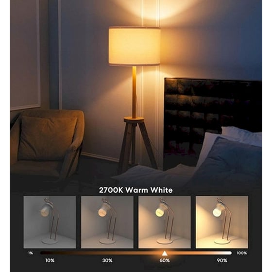 Έξυπνη Λάμπα Meross WiFi Smart Dimmable LED Bulb HomeKit MSL100 - Λευκό image 4