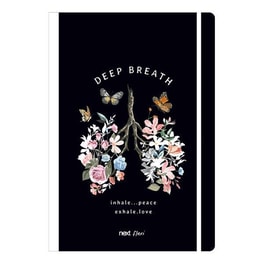 Τετράδιο Next 2 Θεμάτων Flexi Λάστιχο Trends Deep Breath 21x29εκ. 80 Φύλλων