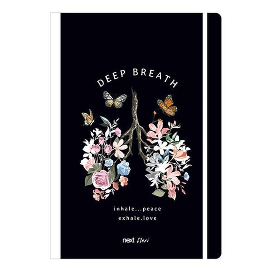Τετράδιο Next 2 Θεμάτων Flexi Λάστιχο Trends Deep Breath 21x29εκ. 80 Φύλλων image 0