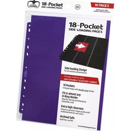 Ultimate Guard 18-pocket Pages Side-loading Purple (10 Pack)