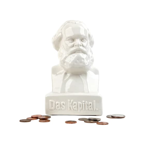 Κουμπαράς Kikkerland Καρλ Μαρξ - Λευκό image 0
