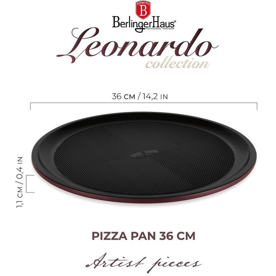 BERLINGER HAUS BH-7923 Αντικολλητικό Ταψί για Πίτσα 36 cm Κόκκινο image 1