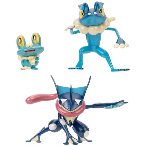 Φιγούρες Jazwares Pokemon Evolution Froakie, Frogadier & Greninja image 1