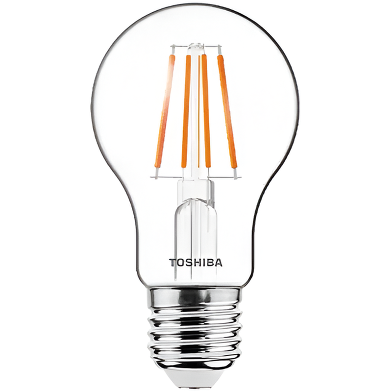 TOSHIBA Λάμπα LED Toshiba Filament A60 E27 4.5W 2700K - Θερμό Λευκό
