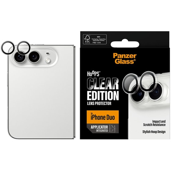 Προστατευτικό καμερών Apple iPhone Duo - PanzerGlass Hoops Camera Lens Protector - Transparent image 2