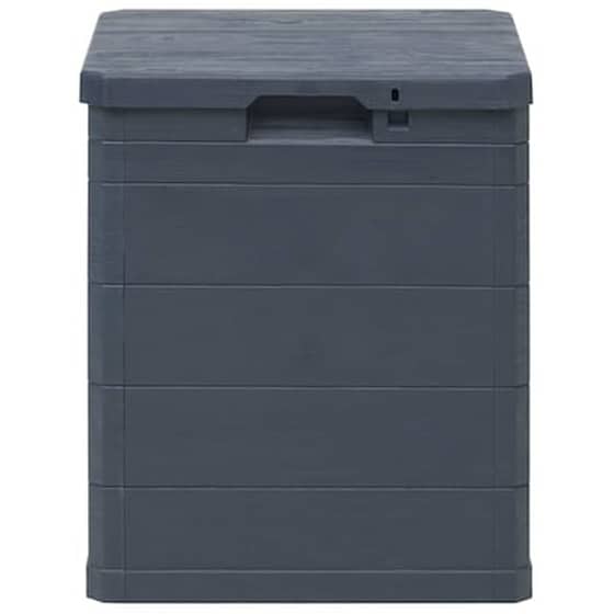 Μπαούλο Αποθήκευσης Κήπου VidaXL Πλαστικό 90 lt. 42.5x44x50 cm - Ανθρακί image 4