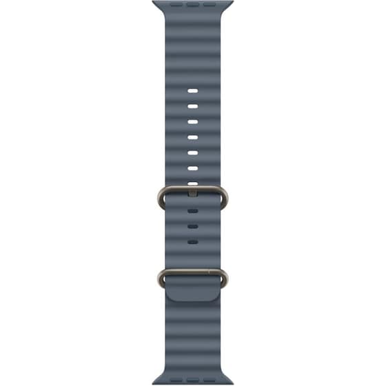 Λουράκι Apple Ocean Band για Apple Watch 49mm - Anchor Blue with Natural Titanium Finish image 0