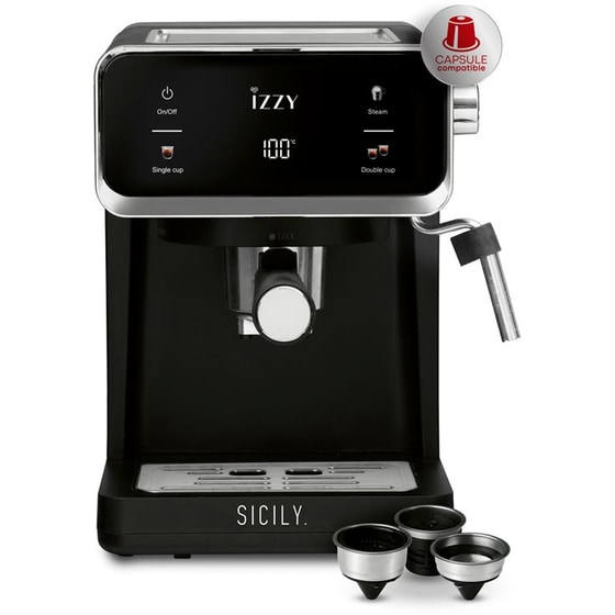 IZZY IZ-6017 Sicily 1000W 20bar Ημιαυτόματη Μηχανή Espresso image 1