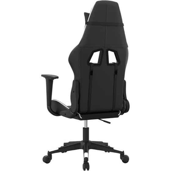 Καρέκλα Gaming VIDAXL 345450 με Ρυθμιζόμενα Μπράτσα από Τεχνητό Δέρμα - Μαύρο image 4