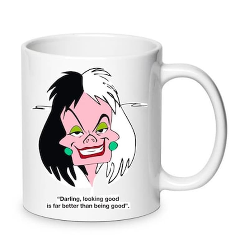 OEM Κούπα Cruella De Vil Κεραμική 330 ml - Λευκό