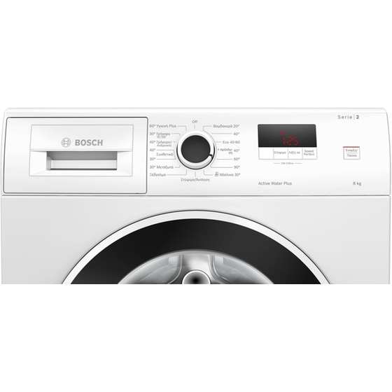 BOSCH WGE03400GR 8 kg 1.400 Στροφές Λευκό Πλυντήριο Ρούχων image 6
