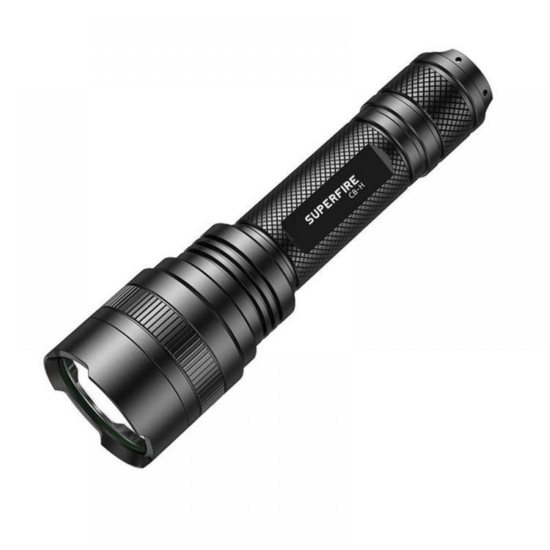Φακός SUPERFIRE C8-H Led Αδιάβροχος 1200lm - Μαύρος