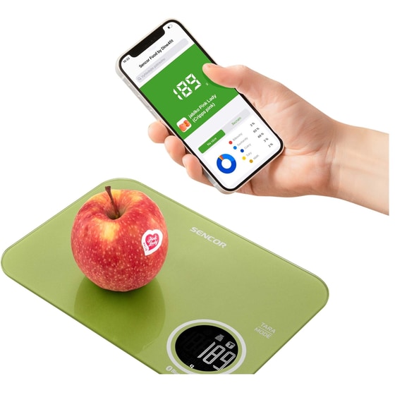 SENCOR SKS 7070GG 1gr/5kg Πράσινο Ψηφιακή Ζυγαριά Κουζίνας image 4