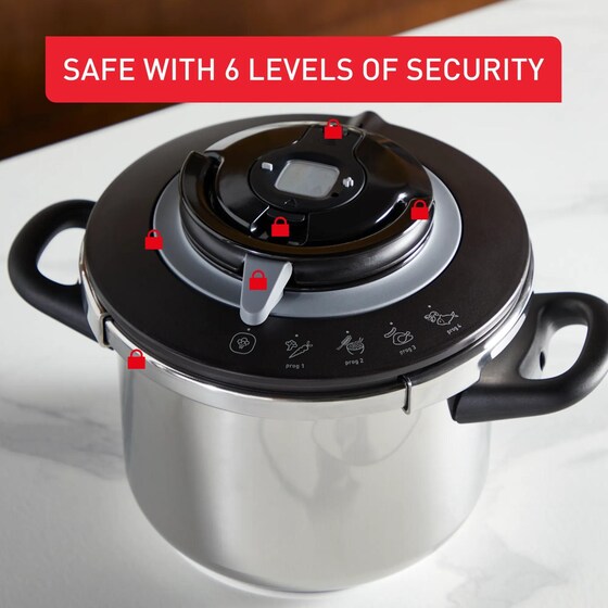 Χύτρα Ταχύτητας TEFAL P4551531 10 L Inox image 15