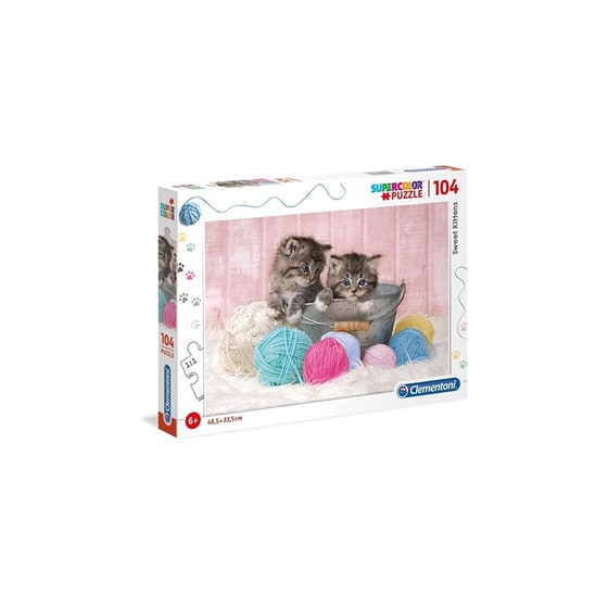 Παιδικό Παζλ Clementoni Super Color Sweet Kittens (104 Κομμάτια) image 0