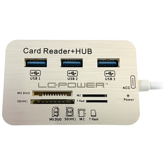 LC-Power LC-HUB-C-CR USB Hub 7-Port USB 3.0 συμβατό με USB-C image 1