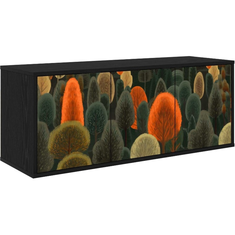 Έπιπλο Τηλεόρασης VidaXL ZAANDAM Επιτοίχιο 102 x 33 x 40 cm - Καφέ