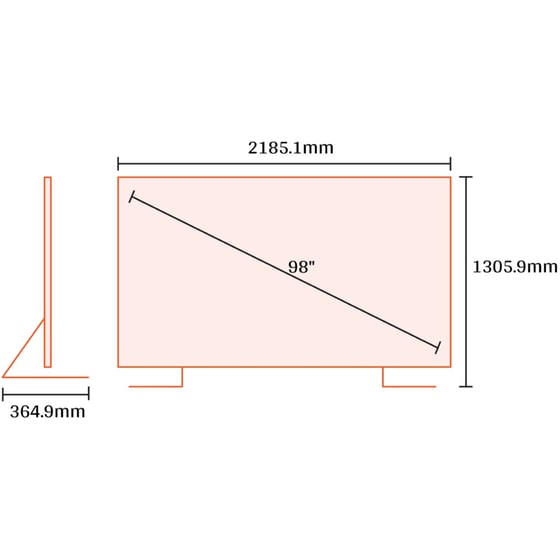 Samsung Neo QLED 98" 4K Smart Τηλεόραση QE98QN90F Mini LED AI TV image 1
