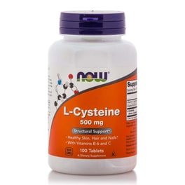 Αμινοξύ Now L-cysteine 500mg - 100 ταμπλέτες