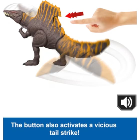 Mattel Φιγούρα Jurassic World Rebirth Tail Thrasher Spinosaurus image 3