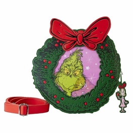 Τσάντα Ώμου Loungefly Dr Seuss: Grinch Figural Wreath - Πολύχρωμη