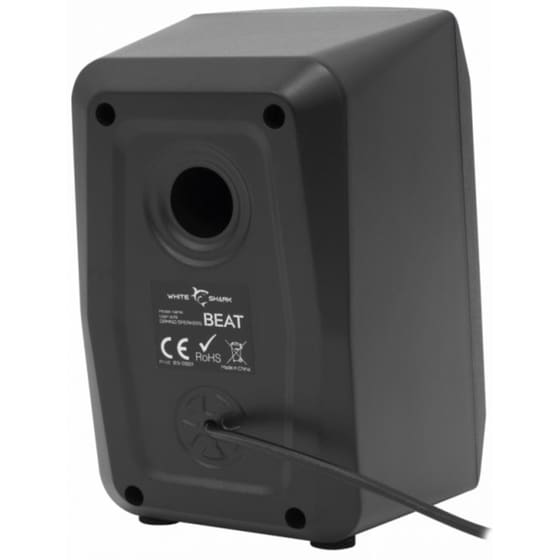 Ηχεία 2.0 White Shark Beat 6W - Μαύρο image 3