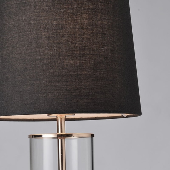 Πορτατίφ Aca Renouar Od90791tbb Μεταλλικό 22x22x45 cm - Μπρονζέ/Μαύρο image 1