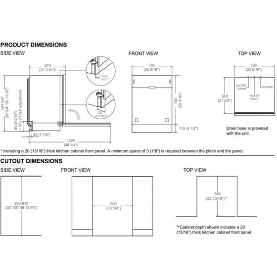 BERTAZZONI DW60T3IBPSC για 16 Σερβίτσια Πλήρως Εντοιχιζόμενο Πλυντήριο Πιάτων image 2