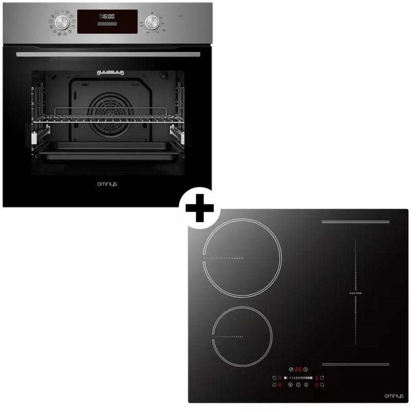 OMNYS OV7011DPIN IH641TFB 70 Lt Εντοιχιζόμενο Σετ Φούρνος και Εστία