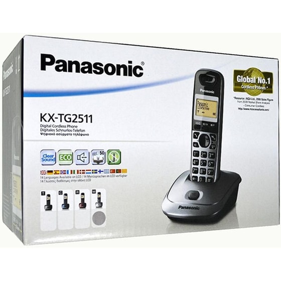Ασύρματο Τηλέφωνο Panasonic KX-TG2511 - Ασημί image 1