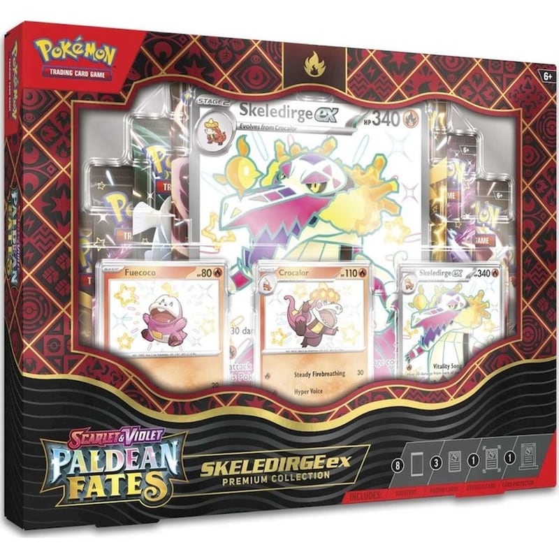 Pokémon TCG: Scarlet Violet - Paldean Fates Skeledirge ex Premium Collection (Pokemon USA)
