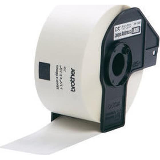 Αυτοκόλλητες Ετικέτες Brother DK-11208 38 x 90mm (400τμχ) - Λευκές image 1
