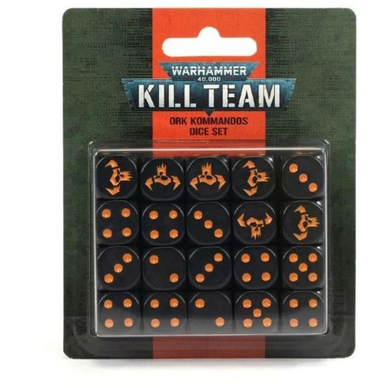 Kill Team: Ork Kommandos Dice Set Warhammer 40k GAMES WORKSHOP image 0