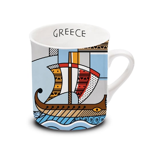 Κούπα Espresso Ancient Greece White Trimere image 0