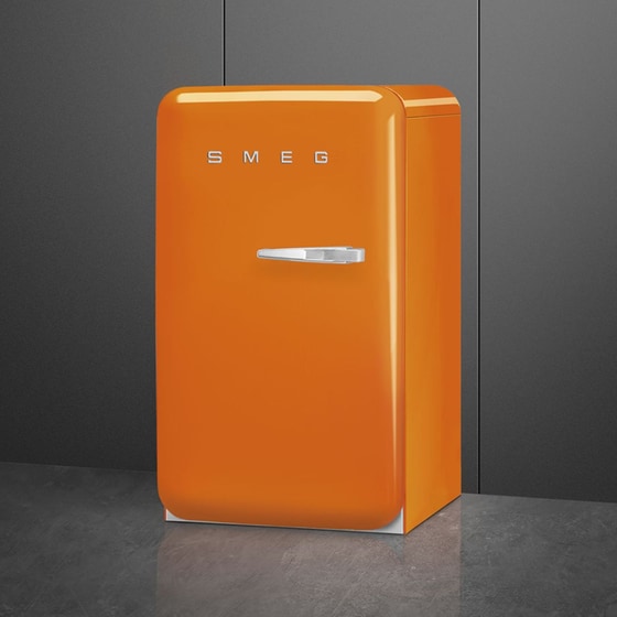 SMEG FAB10LOR6 με Αριστερό Άνοιγα Πόρτας 122 Lt Πορτοκαλί Ψυγείο Μονόπορτο image 1