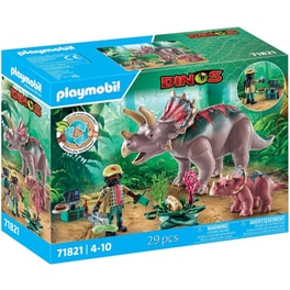 PLAYMOBIL® Τρικεράτοπες Και Εξερευνητής (71821)
