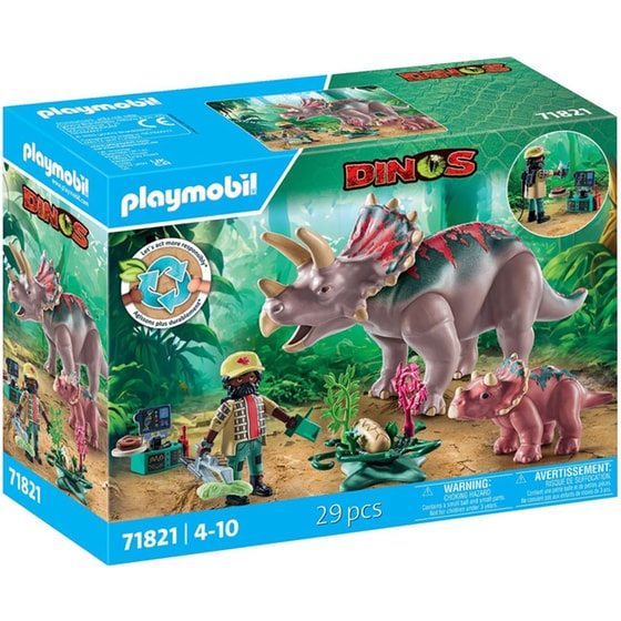PLAYMOBIL® Τρικεράτοπες Και Εξερευνητής (71821) image 0