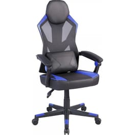 Καρέκλα Γραφείου/ Gaming 24Mall Krafton Pro από Ύφασμα Mesh -Μαύρο/ Μπλε