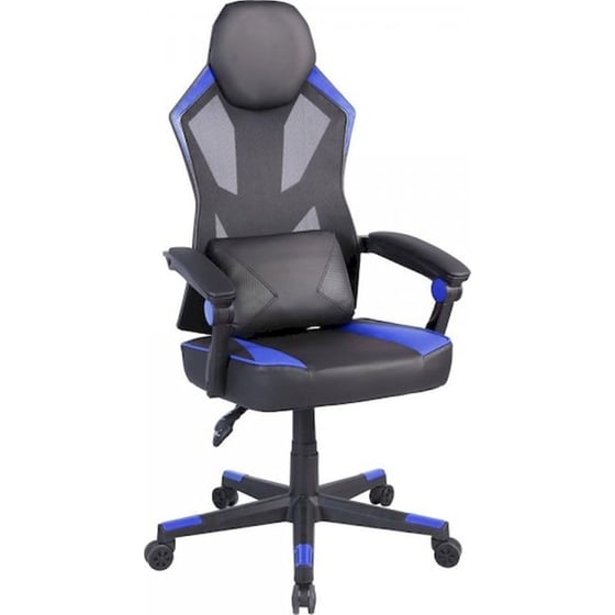 Καρέκλα Γραφείου/ Gaming 24Mall Krafton Pro από Ύφασμα Mesh -Μαύρο/ Μπλε image 0