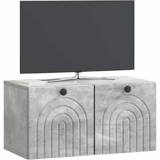 Επιτοίχιο Έπιπλο Τηλεόρασης VidaXL 59.5x31x30 cm - Γκρι image 1