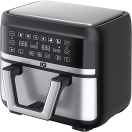 IQ AF-005 2850 W με Διπλό Αποσπώμενο Κάδο 9 L Ασημί Φριτέζα Αέρος