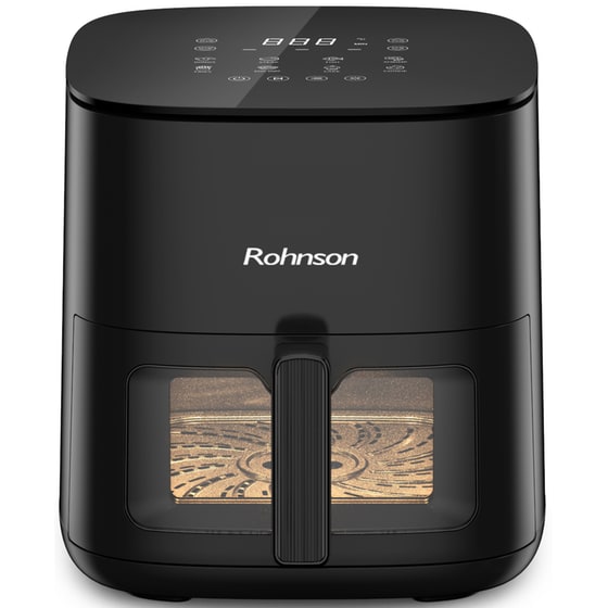 ROHNSON R-2856 με Αποσπώμενο Κάδο 1800 W 7 L Μαύρο Φριτέζα Αέρος image 0