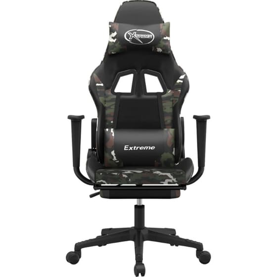 Καρέκλα Gaming VIDAXL 3143710 από Τεχνητό Δέρμα - Μαύρο image 1