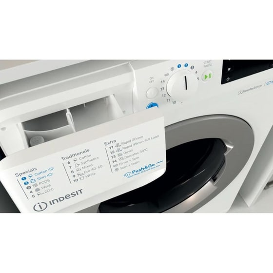 INDESIT BWE 71295X WSV EE 7 kg 1.200 Στροφές Λευκό Πλυντήριο Ρούχων image 4