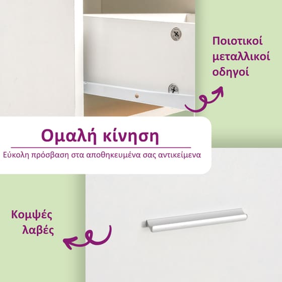 Γραφείο με Συρτάρια VidaXL από Μοριοσανίδα 90x45cm - Φυσικό image 5