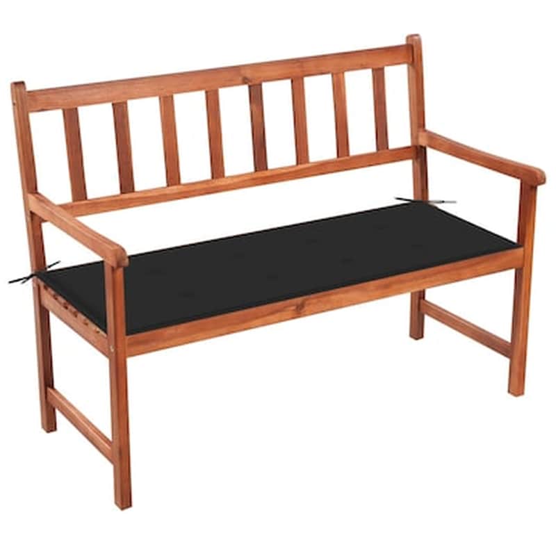 Vidaxl Παγκάκι Κήπου 120 Εκ. Από Μασίφ Ξύλο Ακακίας Με Μαξιλάρι
