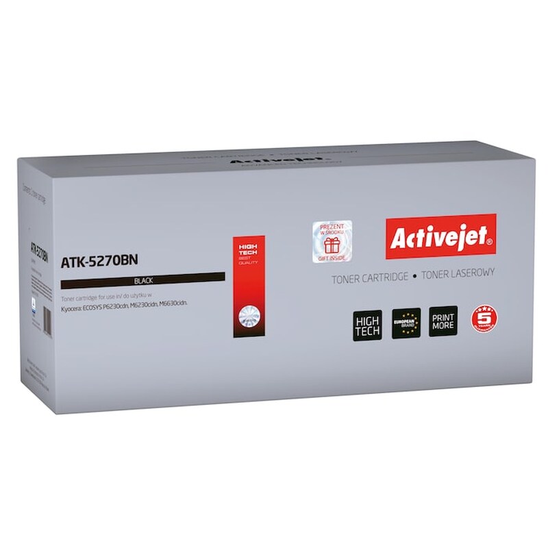 Toner Συμβατό Activejet Atk-5270bn Kyocera Tk-5270k (8000 Σελίδες) Black